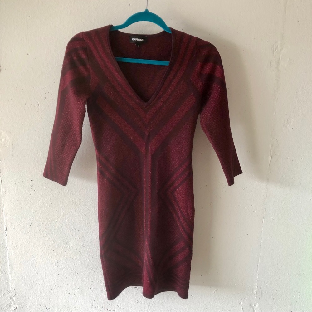 EXPRESS BODYCON DRESS, SIZE SP.